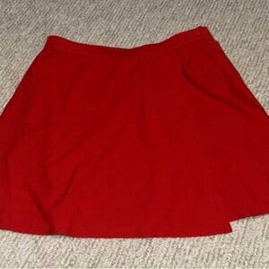 Anne Cole Vibrant Red Swim Skirt